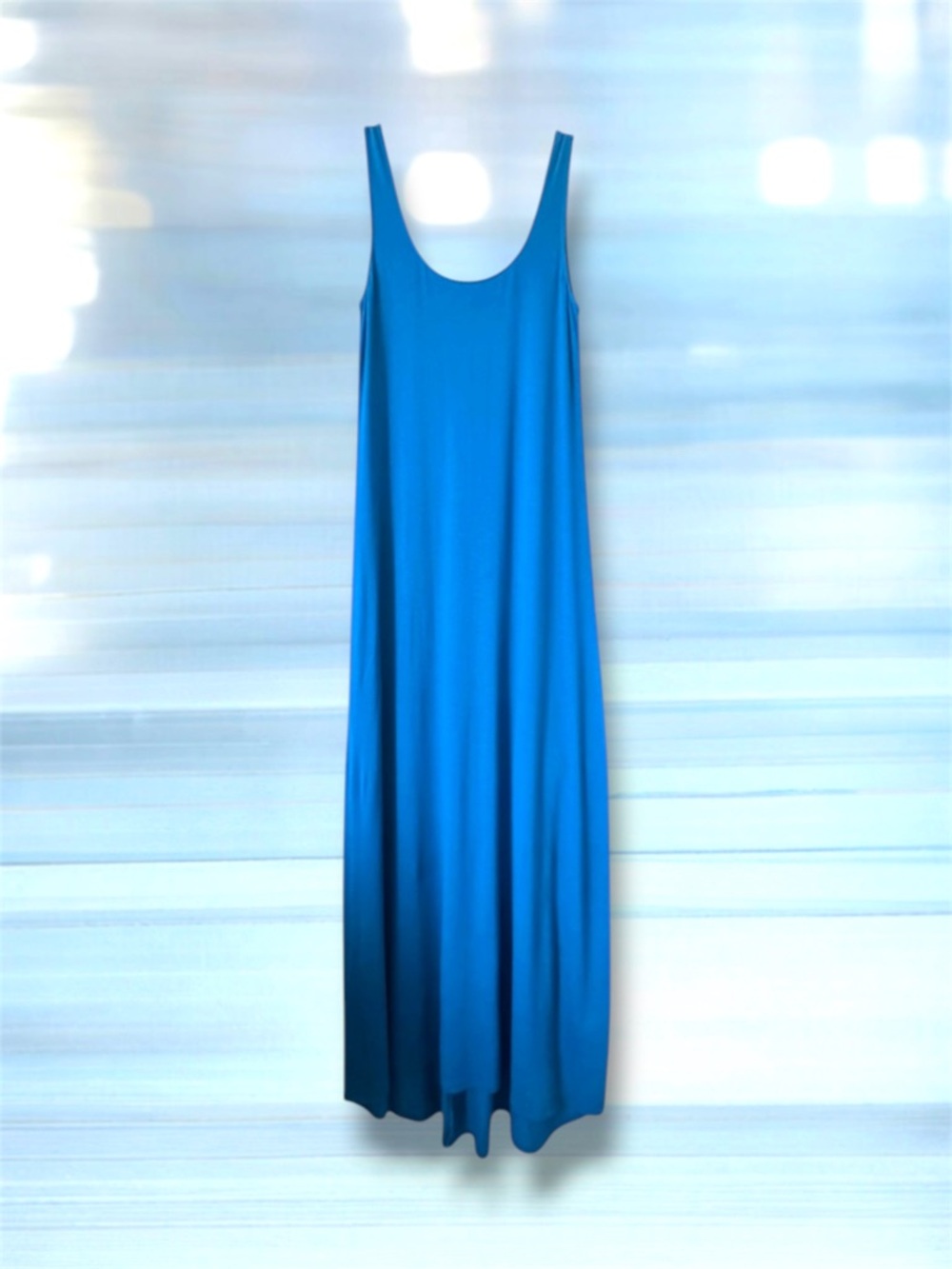 💕Vince Scoop Neckline Sleeveless Tank Maxi Dress • Cobalt Blue • XS
